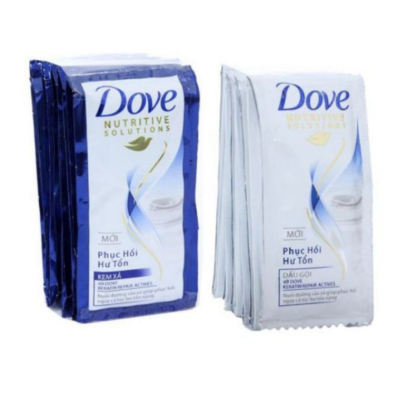 10 Dầu xả Dove phục hồi + Dầu gội Dove phục hồi tóc hư tổn