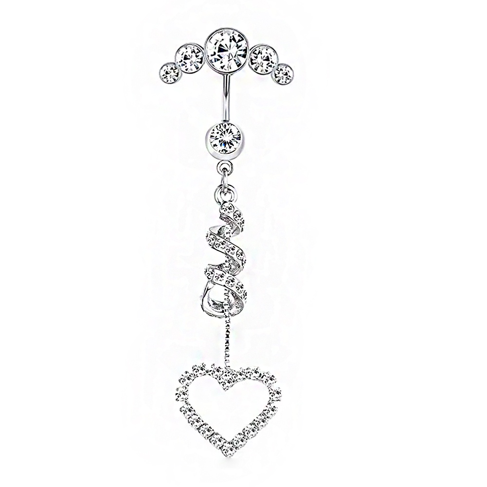 Khuyên Xỏ Rốn Hình Bướm Màu Bạc Thời Trang Dành Cho Nữ