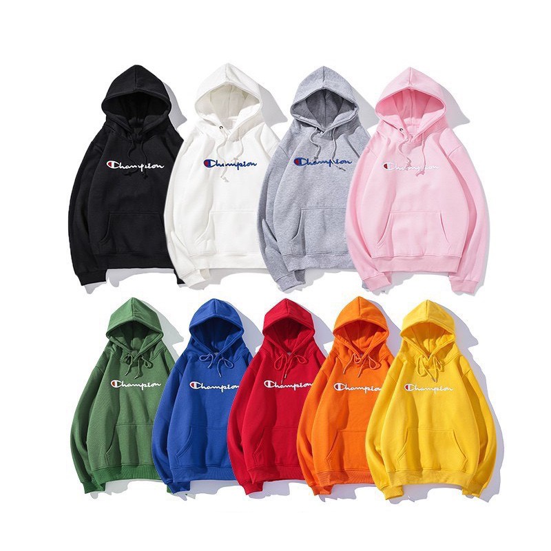 Áo Hoodie Nam Nữ Nỉ Bông Cotton Champion Unisex