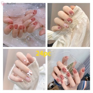Set 24 Móng Tay Giả Thời Trang  Cá Tính Cho Nữ móng giả dài móng giả /Móng Tay Giả Kèm Keo Dán Dùng Trang Trí Móng Nghệ Thuật