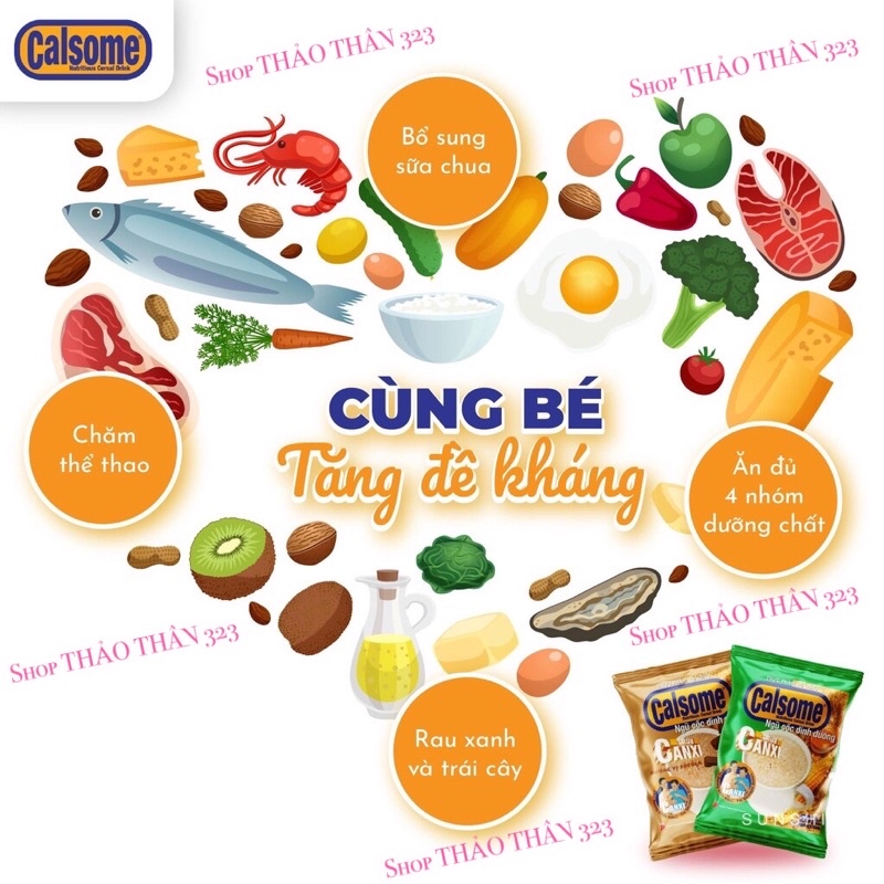 Ngũ Cốc Dinh Dưỡng Calsome Canxi Vị Sôcôla / Vị Vanila 500g