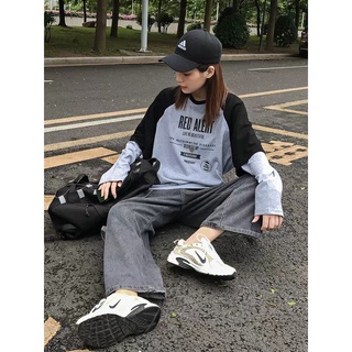 ÁO PULL RED DÀI TAY NỮ NỈ DA CÁ - ÁO NỈ RAGLAN ALERT