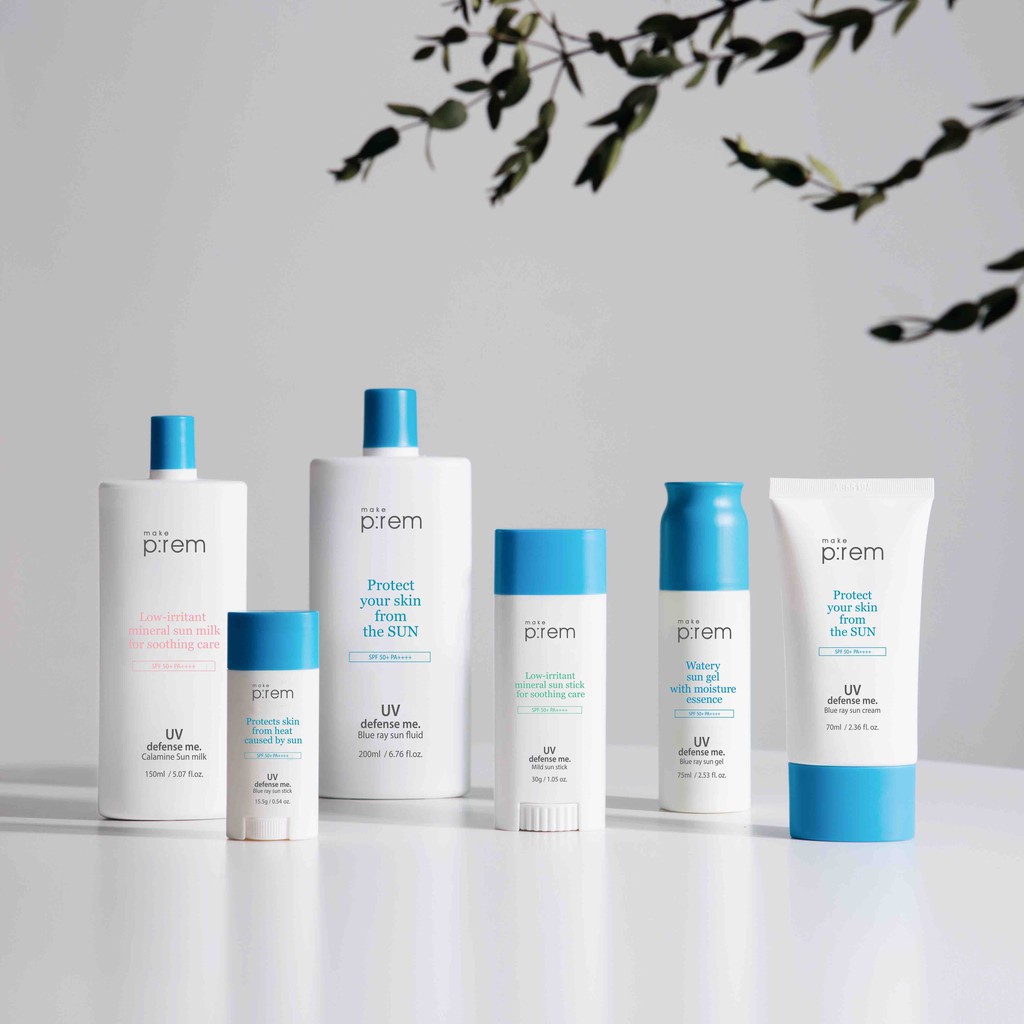 Kem chống nắng dạng kem MAKE P:REM UV defense me. Blue ray sun cream 70ml | BigBuy360 - bigbuy360.vn