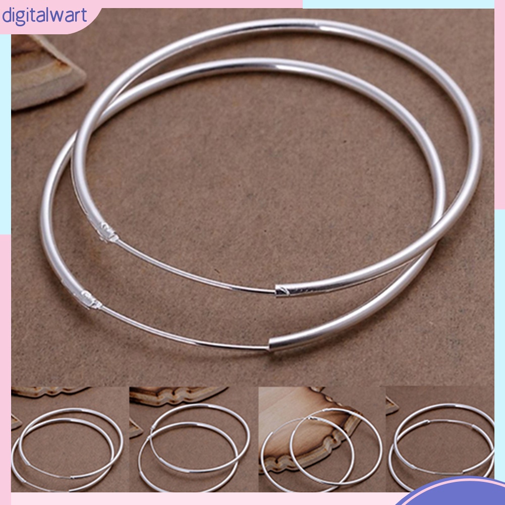 Cặp khuyên tai tròn đơn giản cá tính sang trọng dành cho nữ