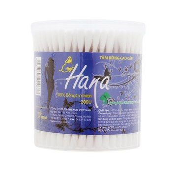 Tăm bông lõi gỗ tròn HANA