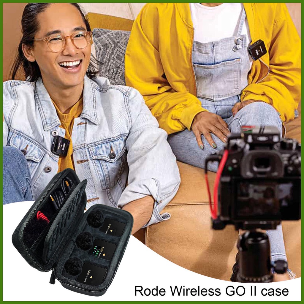 Túi Đựng Chống Sốc Chống Thấm Nước Chống Sốc Nhỏ Gọn Cho RODE GO II Microphone rdavn