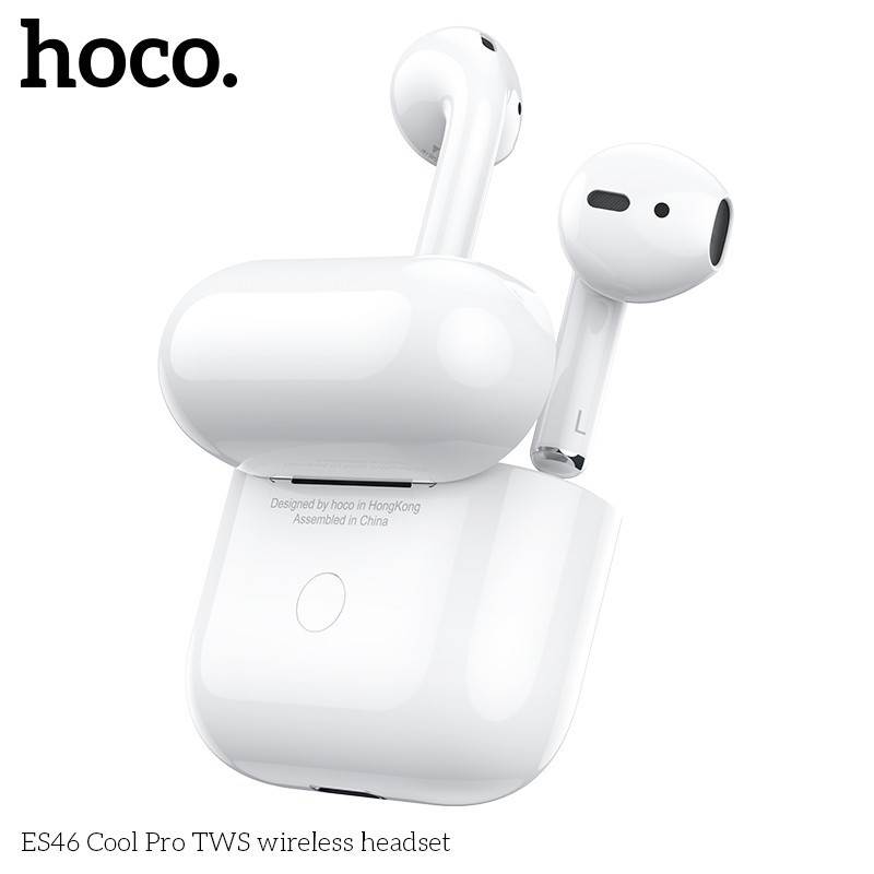 Tai nghe Bluetooth HOCO. ES56 V5.0 pin 350mAh / Hỗ trợ PopUP/ Siri / Đàm thoại / Định Vị / Đổi tên - Tai nghe không dây