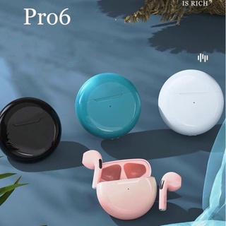 Tai Nghe Blutooth 5.0 Không Dây Pro 6 TWS Cao Cấp Nhất Full Chức Năng Cảm Biến Pin Trâu