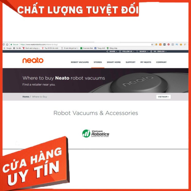 [HÀNG CHÍNH HÃNG] [ ẢNH THẬT] Robot hút bụi NEATO BOTVAC D3 CONNECTED - Hàng Chính Hãng [CHO KHÁCH XEM HÀNG]