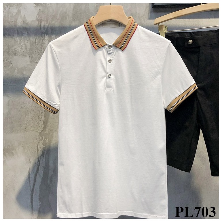 𝙎𝙐𝙔𝙀 𝙃𝙊𝙈𝙀 Áo Polo Nam Cổ Bẻ Vải Cotton Mát Mẻ Phong Cách Trẻ Trung Chuẩn Form  ( PL703 )