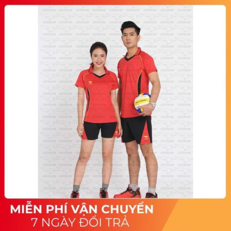 [Free Ship] Quần Áo Bóng Chuyền HIWING Cao Cấp Nam Nữ Màu Đỏ Pha Đen  ྇ ་  ྇ ་