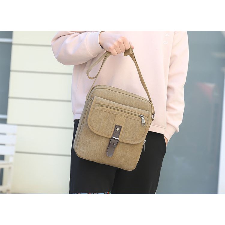 Túi đeo chéo vải bố canvas Cao Cấp bền đẹp-Túi đeo nam nữ vải bố canvas-Tuxa | BigBuy360 - bigbuy360.vn