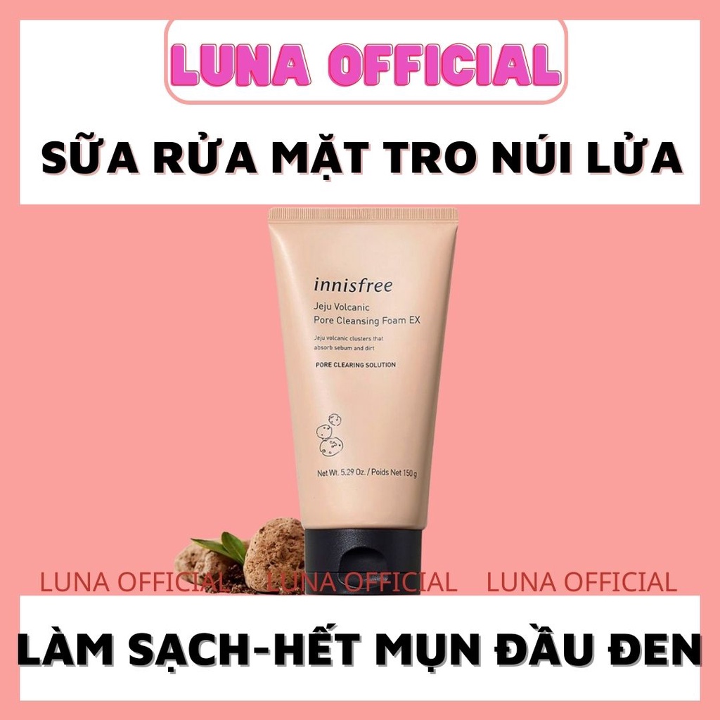 [ Date Mới ] Sữa rửa mặt tro núi lửa Jeju volcanic pore cleasing foam