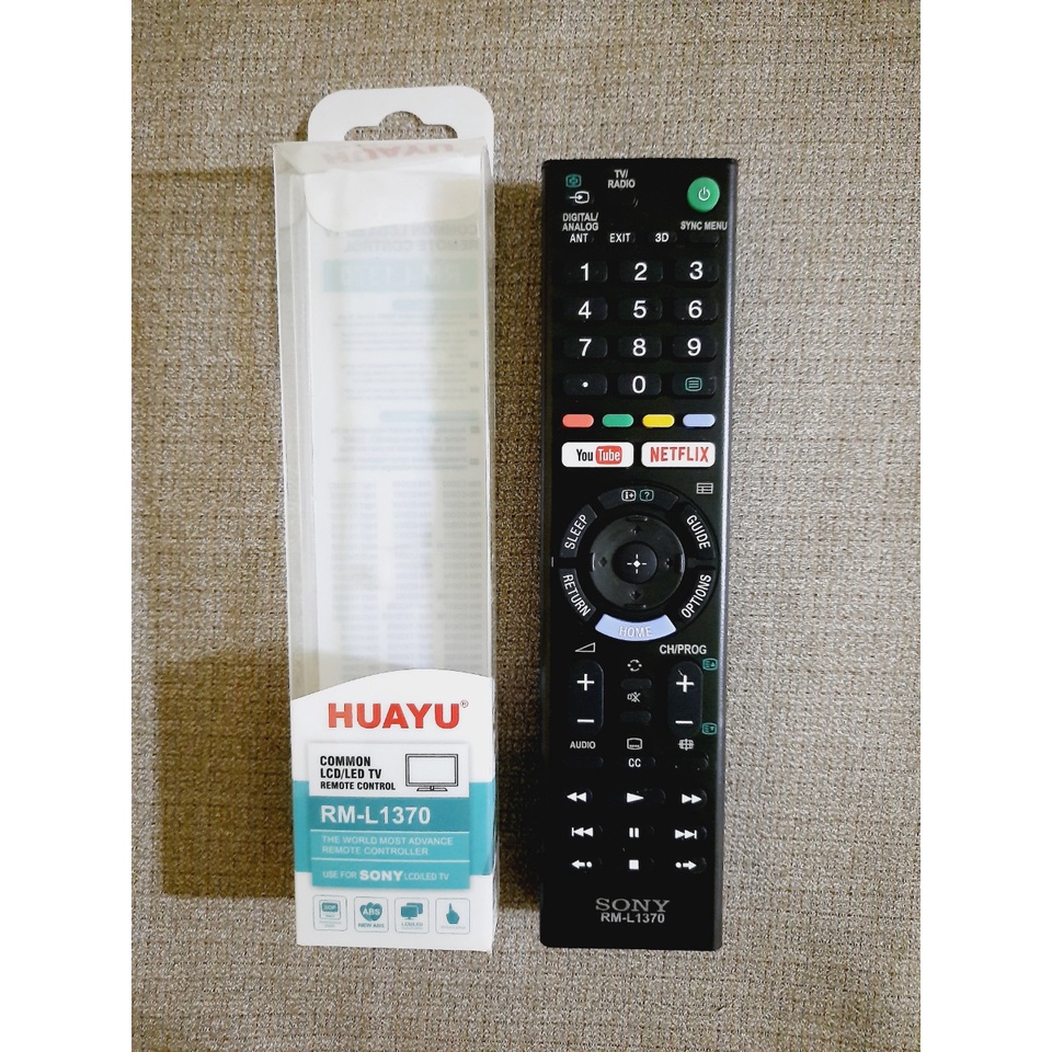 Remote Điều khiển TV Sony RM-L1370 đa năng các dòng tivi Sony LCD/LED/Smart TV- Hàng tốt tương thích 100%Tặng kèm Pin
