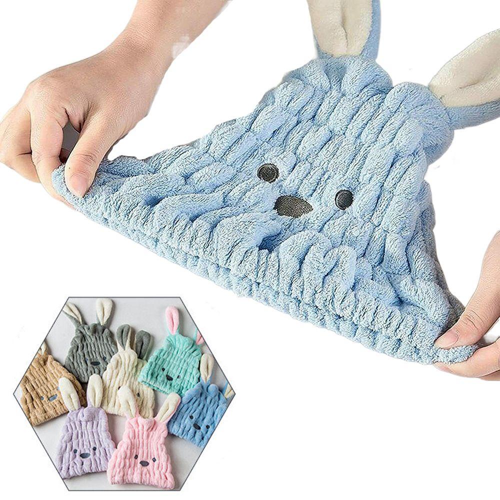 SUSANS Mũ Trùm Đầu Làm Khô Tóc Hình Tai Thỏ Đáng Yêu Cho Bé