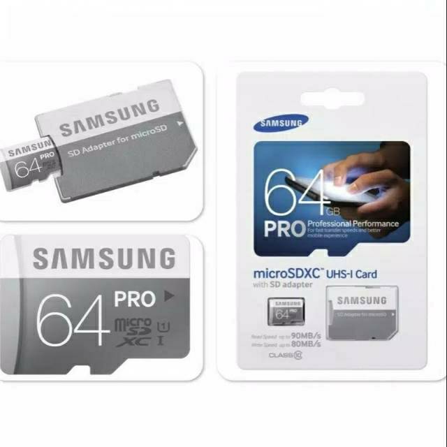 Thẻ Nhớ Hp Micro Sd Samsung 64gb Class 10 Pro