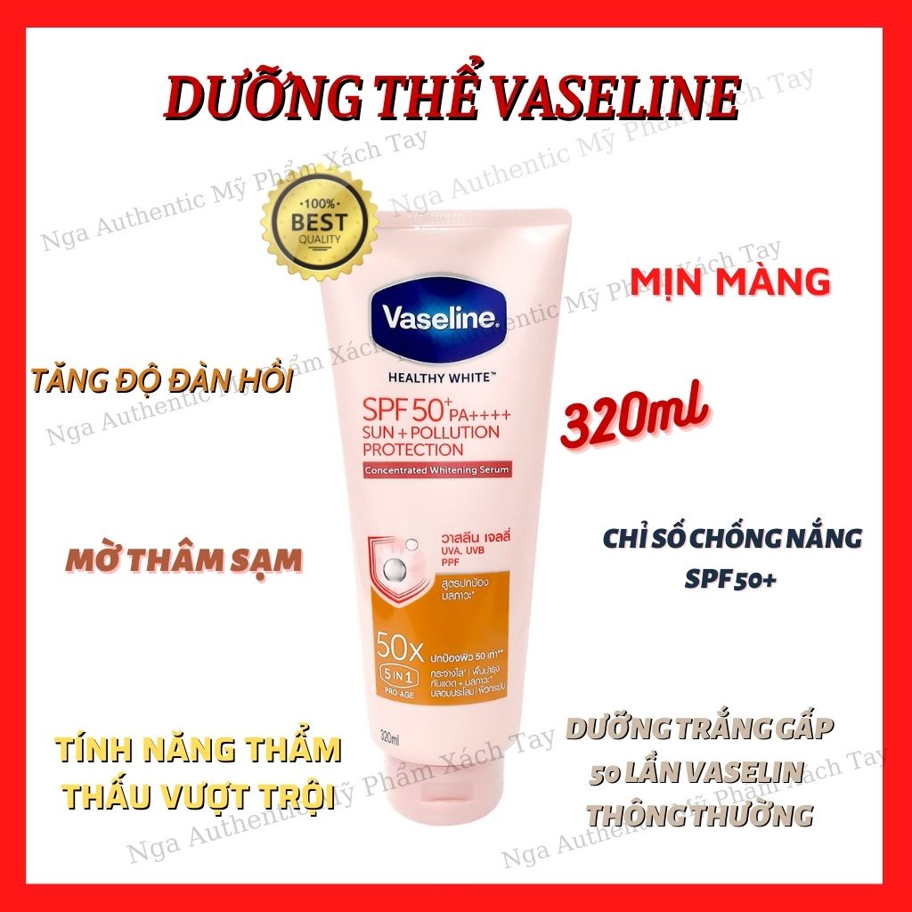 Dưỡng thể vaseline chính hãng