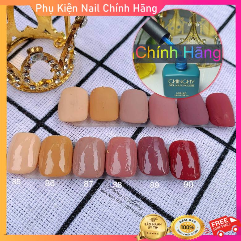 Set sơn gel móng tay lẻ, sơn chinchy cao cấp màu hot trend chính hãng(màu từ 85-90)