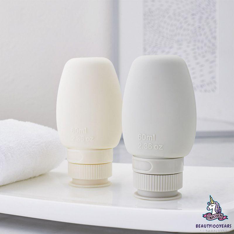 (hàng Mới Về) Bộ Tuýp Silicone Đựng Dầu Gội / Mỹ Phẩm 2oz / 3oz Chống Rò Rỉ Tiện Dụng Cho Du Lịch