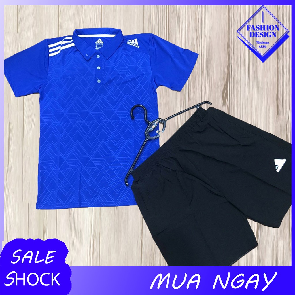 [Mã SR11JUNE5 giảm 20K đơn 50K] Bộ Thể Thao Nam Cổ Bẻ, Ép vân, co giãn 4 chiều CB-101 | BigBuy360 - bigbuy360.vn