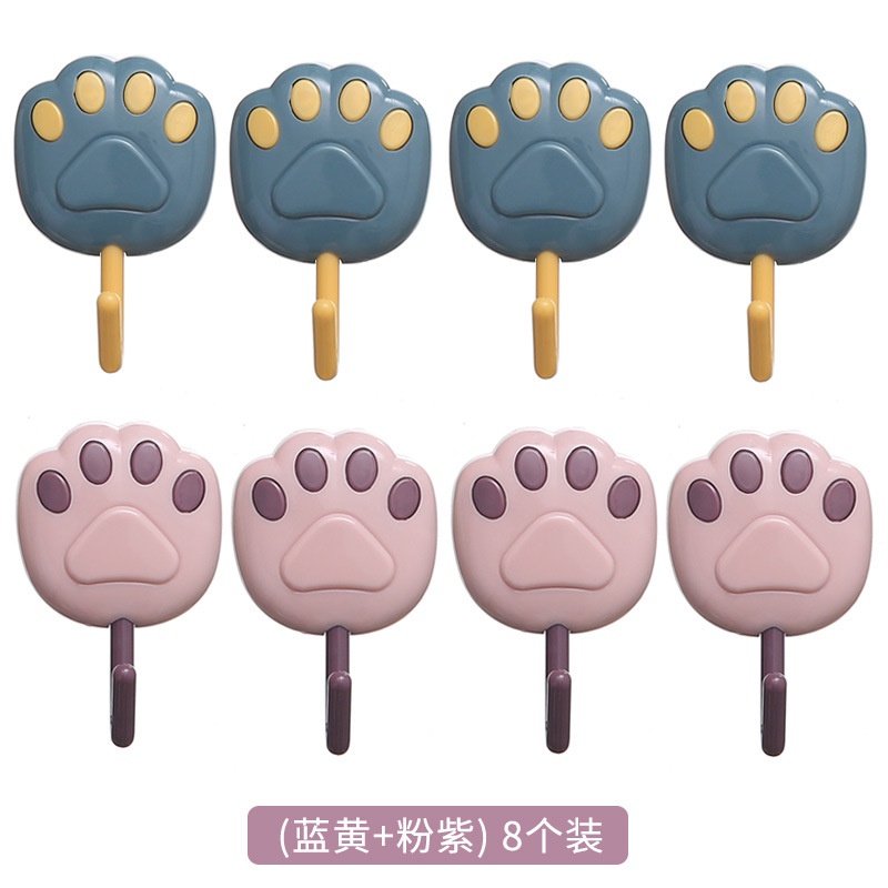 FREESHIP]8 gói Móc treo đồ dán tường họa tiết hoạt hình đáng yêu sáng tạo đa năng tiện dụng