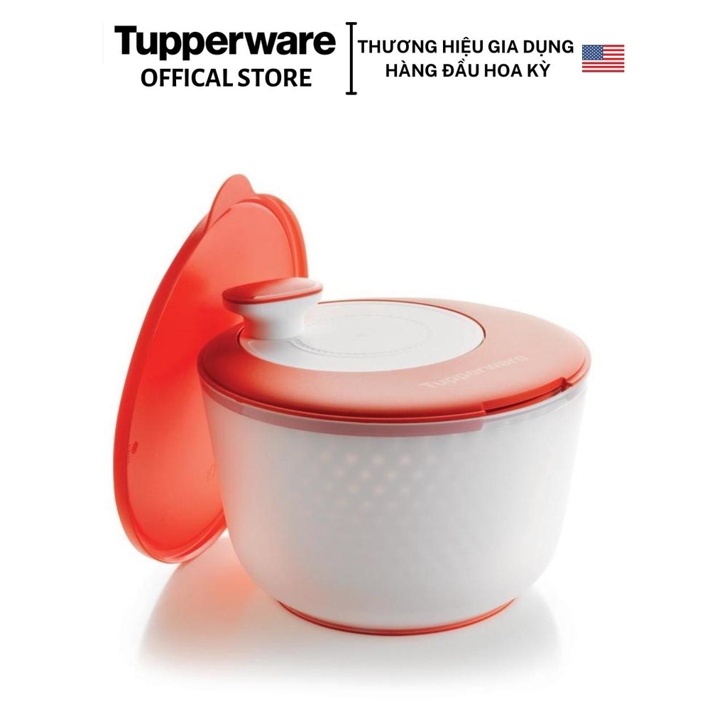 Dụng cụ quay rau Tupperware Spinning Chef - Hàng chính hãng - Bảo hành trọn đời - Nhựa nguyên sinh, an toàn cho sức khỏe