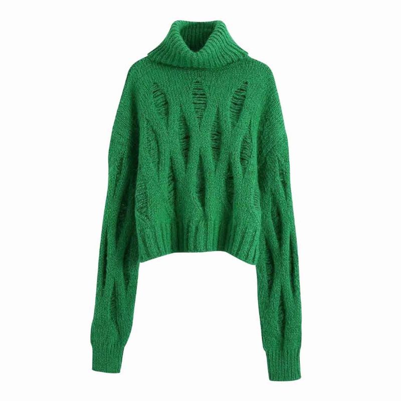 ÁO LEN CỔ LỌ MÀU XANH LÁ CÂY HÀNG XUẤT XỊN ZR
