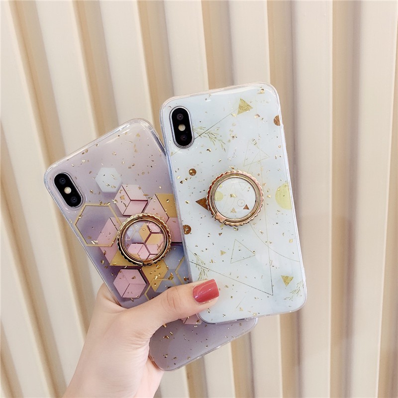 [Tặng kèm giá đỡ Popsocket] Bao đựng Iphone vảy vàng sang trọng và nổi bật bao trọn máy chống xước và chống sốc