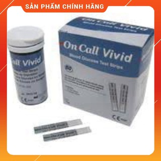 Que thử tiểu đường oncall vivid hộp 25 tet que rời