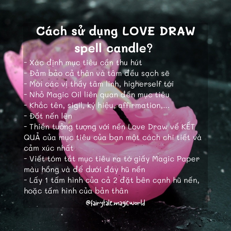 Love Draw Spell Candle | Thu hút tình yêu lãng mạn