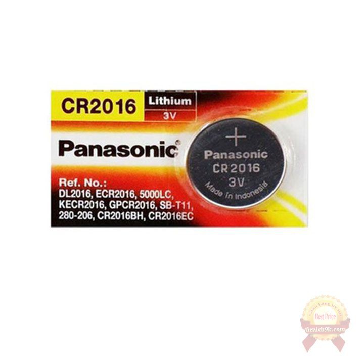 Pin chìa khóa xe hơi CR2016 chìa cửa cuốn Panasonic dung lượng cao