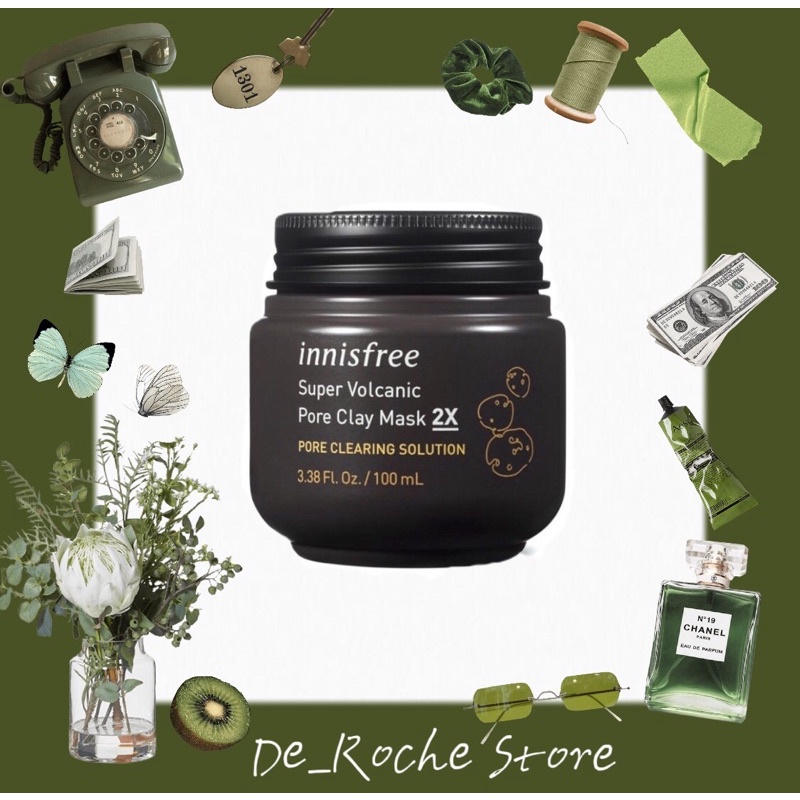 Mặt nạ đất sét Innisfree Super Volcanic Pore Clay Mask 2x