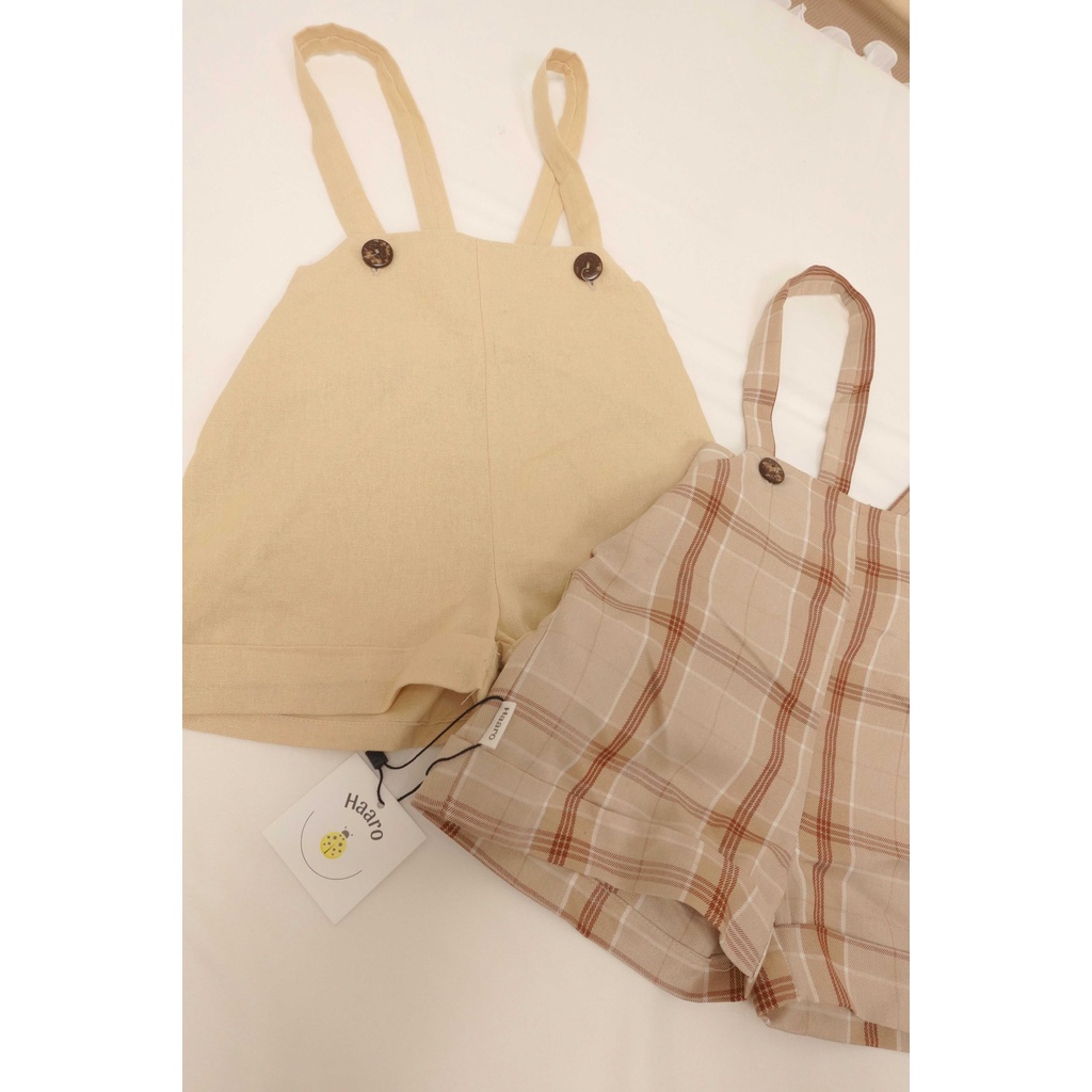 (Hàng thiết kế) Quần yếm đùi năng động cho bé Sun Overalls - Haaro Babies