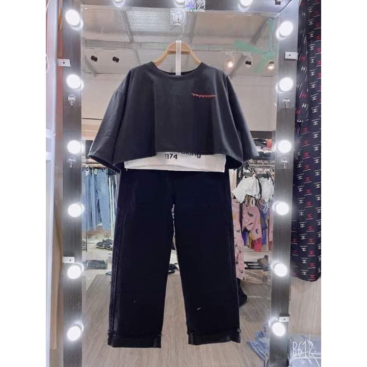 Set croptop 2 món 1974 cá tính | BigBuy360 - bigbuy360.vn