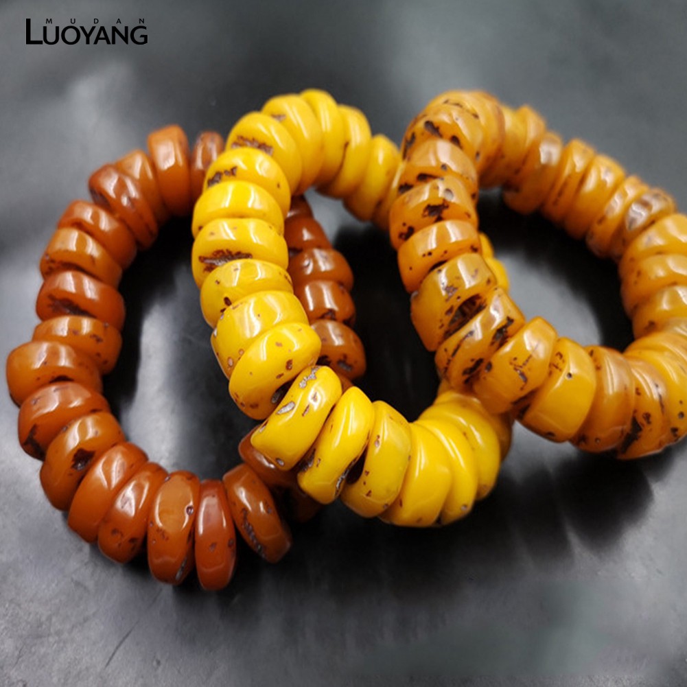 Vòng Tay Đá Hổ Phách May Mắn
