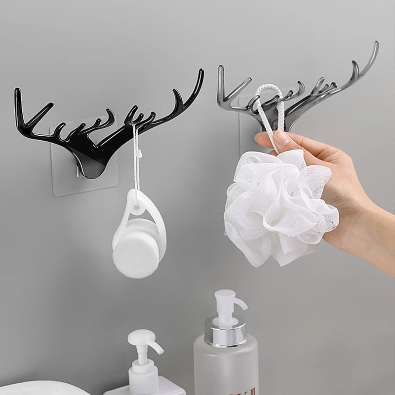 Móc Treo Đồ Gắn Tường Hình Đầu Hươu Sáng Tạo