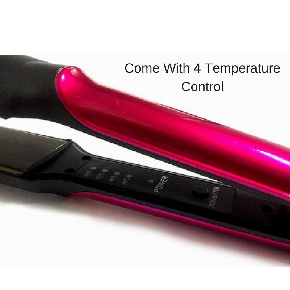 Máy Là Tóc Thẳng Sonar 826 - Dụng Cụ Là Tóc 4 Mức Chỉnh Nhiệt Bản To - Chính Hãng Bảo Hành 12 Tháng