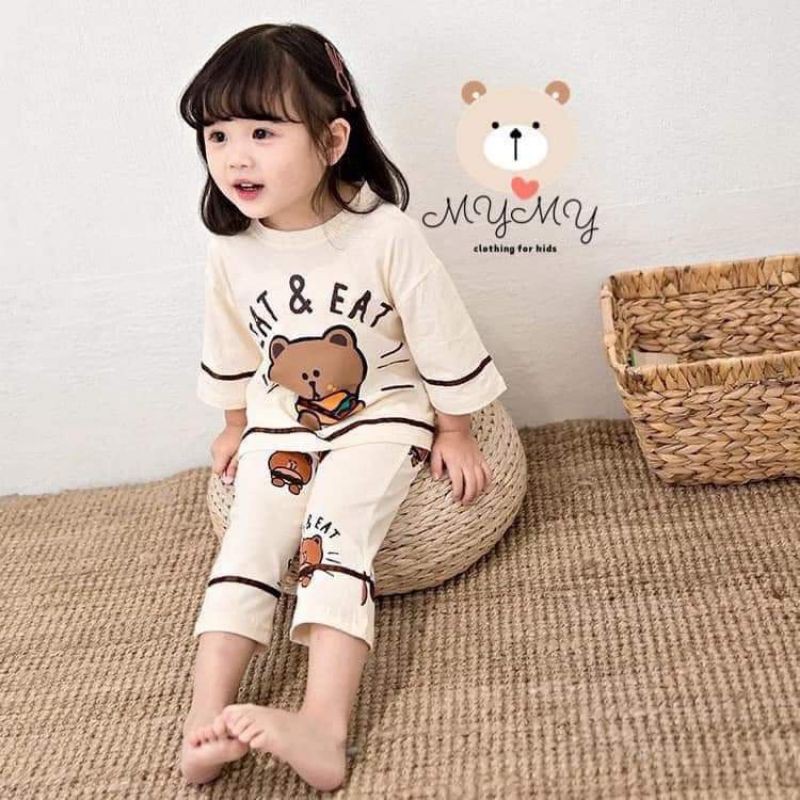 Bộ Gấu cute hàng Sumi kids