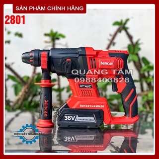 Máy Khoan Bê Tông Pin 36V Không Chổi Than Sencan D722801 [Chính Hãng]