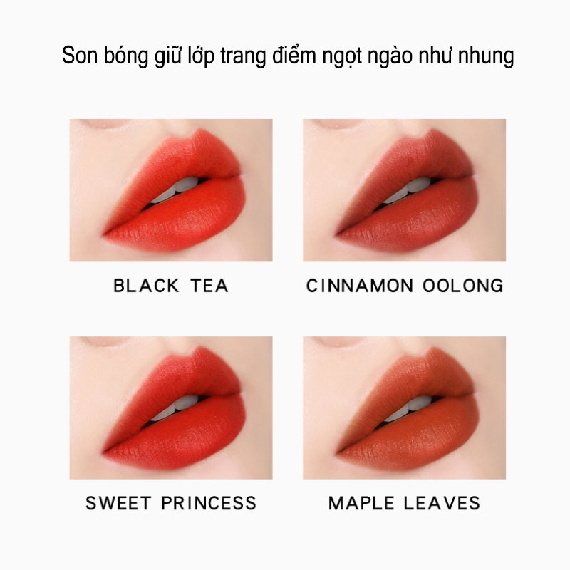 Son môi dưỡng ẩm KISS BEAUTY lâu trôi màu sắc tươi sáng mềm mịn lên môi đẹp -  Son môi chất lượng cao