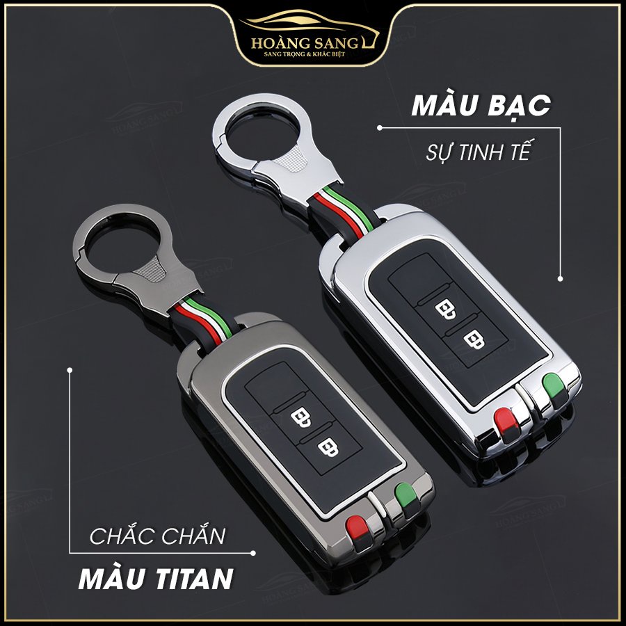 Ốp bảo vệ chìa khóa mitsubishi, bọc chìa khóa mitsubishi outlander, xpander, attrage, triton, pajero chất liệu kim loại