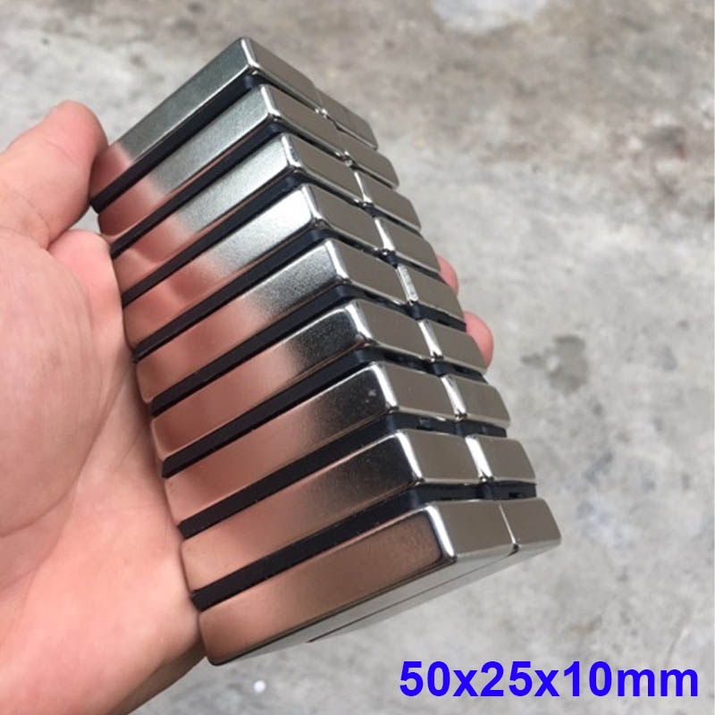 Nam châm đất hiếm 50x25x10mm nam châm siêu mạnh