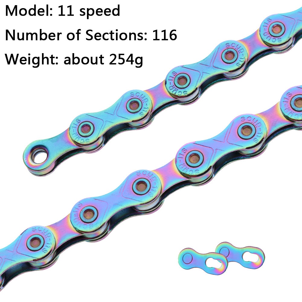 Dây Xích Xe Đạp Mạ Điện Siêu Nhẹ 9s 10s 11s 12 Tốc Độ Cho kmc shimano sram