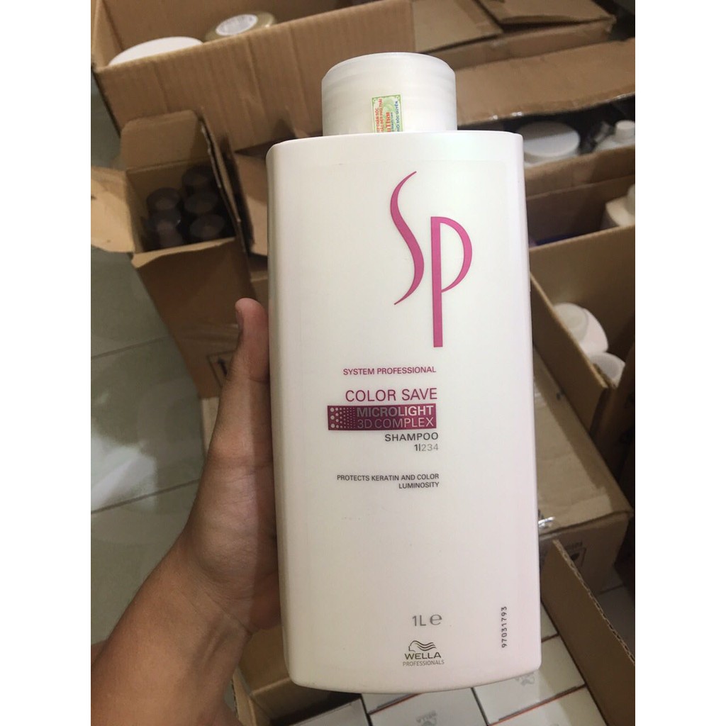 Dầu xả dưỡng màu tóc nhuộm Sp Wella Color Save Conditioner 1000ml