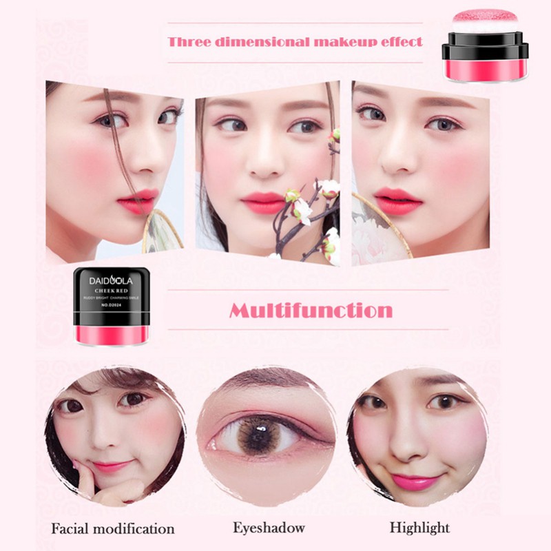 Hộp phấn má hồng làm sáng tông da, bền màu đi kèm đệm xốp mềm tiện lợi | BigBuy360 - bigbuy360.vn