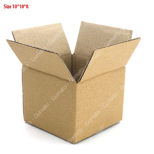 Hộp giấy P13 size 10x10x8 cm, thùng carton gói hàng Everest