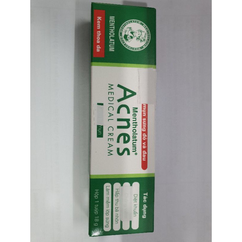 Kem bôi mụn sưng đỏ và đau Acnes Medical 18g