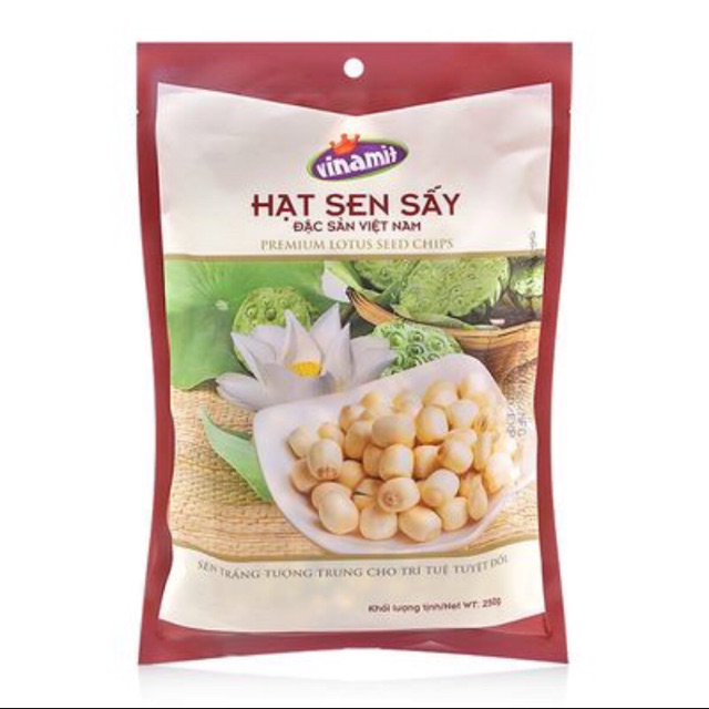 Hạt sen sấy Vinamit gói 250g