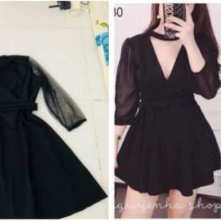 Combo 3 sản phẩm jum đen và đầm nút đỏ