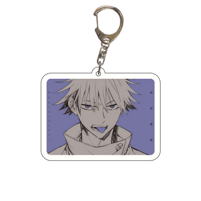 flowersqueen Móc Khóa Nhựa Acrylic Hình Nhân Vật Anime Dễ Thương